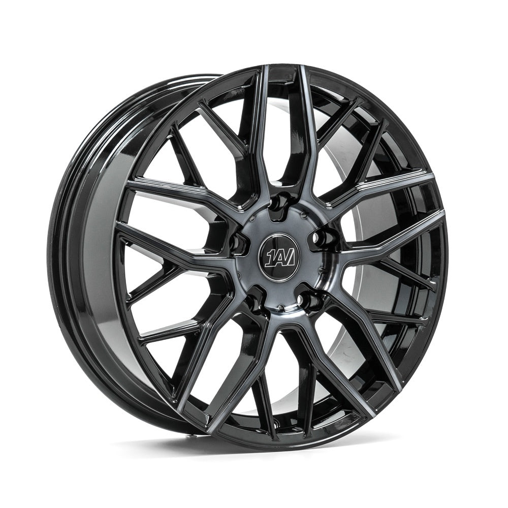 1AV ZX11T 20x8 5X160 ET50 GLOSS BLACK POLISHED & TINTED
