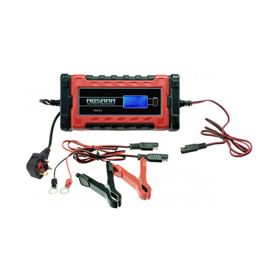 ABSAAR Pro Series Pro - 6.0 - Smart Maintenance Battery Charger 12/24V 6 Amp