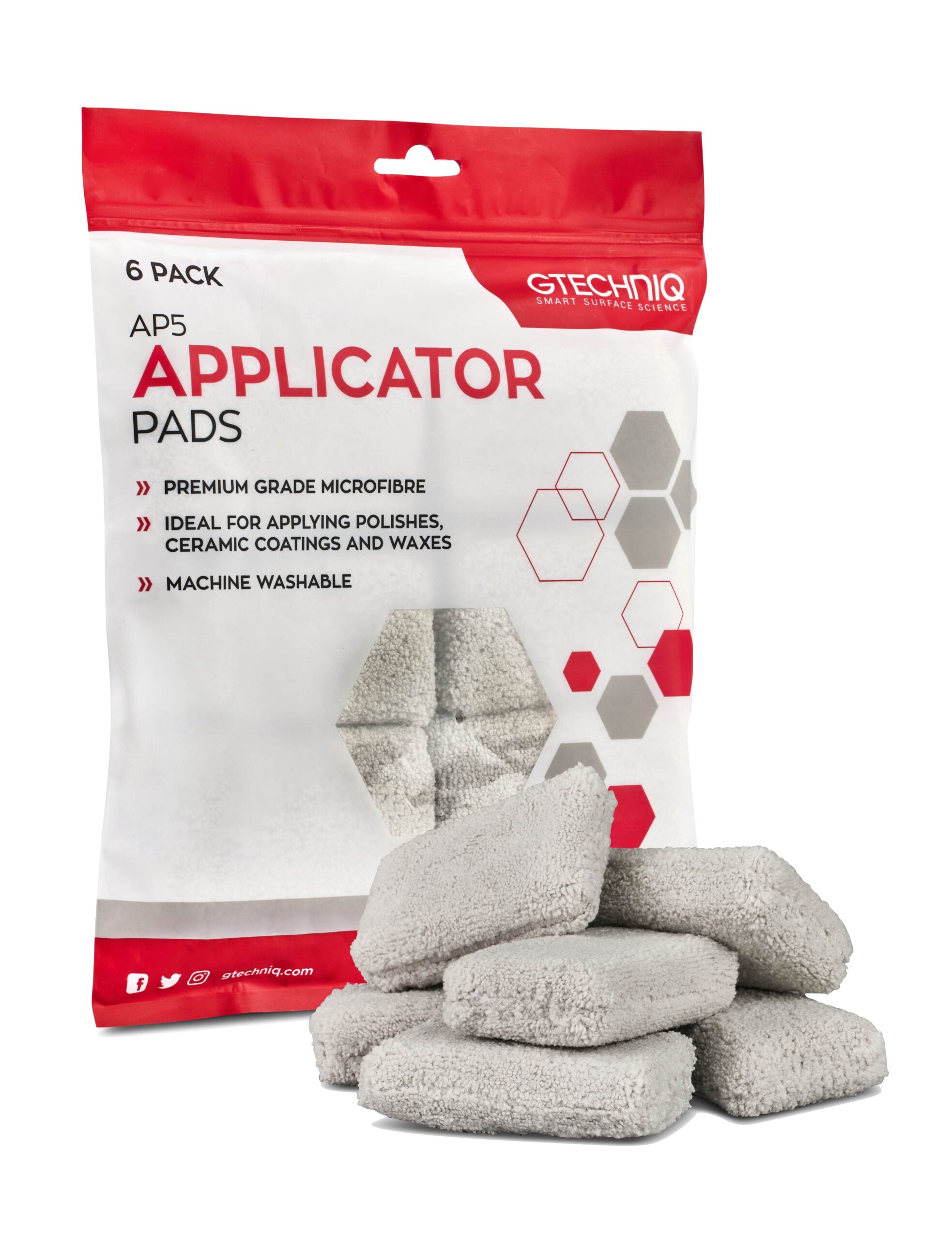 Gtechniq AP5 Microfibre Applicator Pad - 6 Pack