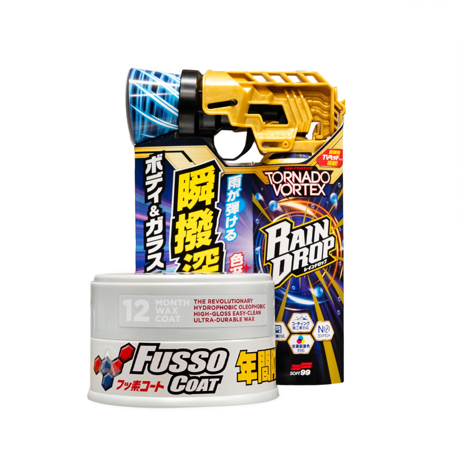 SOFT99 Fusso Coat Wax Light & FREE Raindrop Tornado Vortex