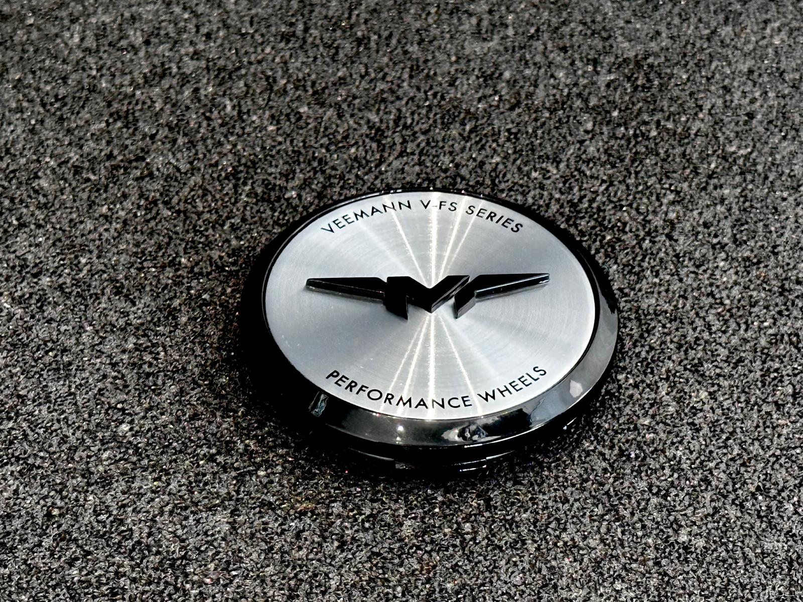 Veemann V-FS Series Centre Caps Machined Silver