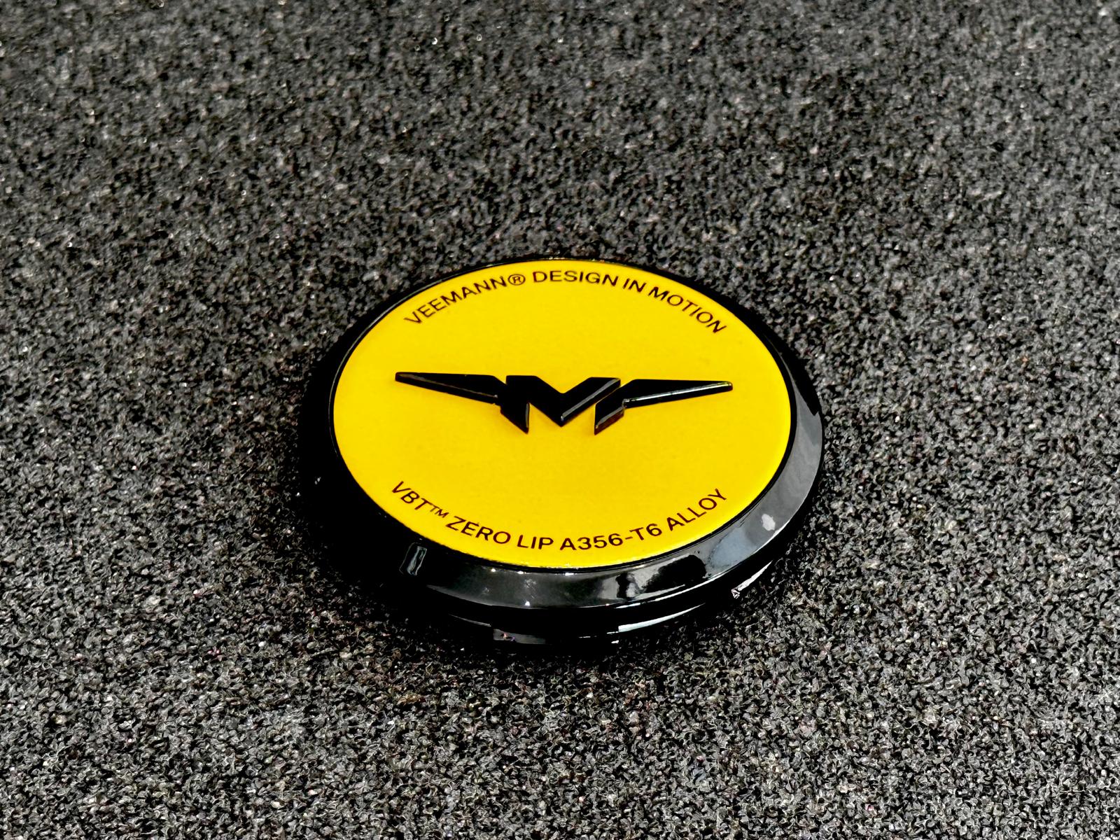 Veemann V-FS Series Centre Caps Yellow