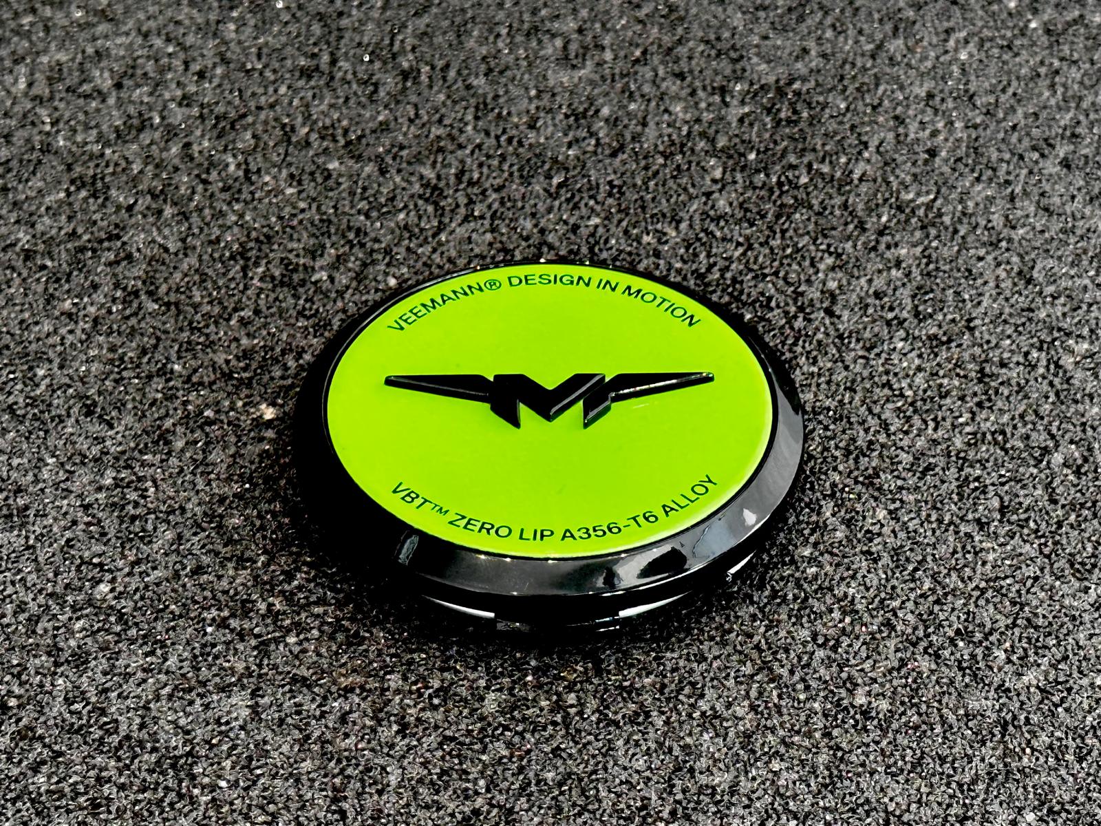 Veemann V-FS Series Centre Caps Lime Green