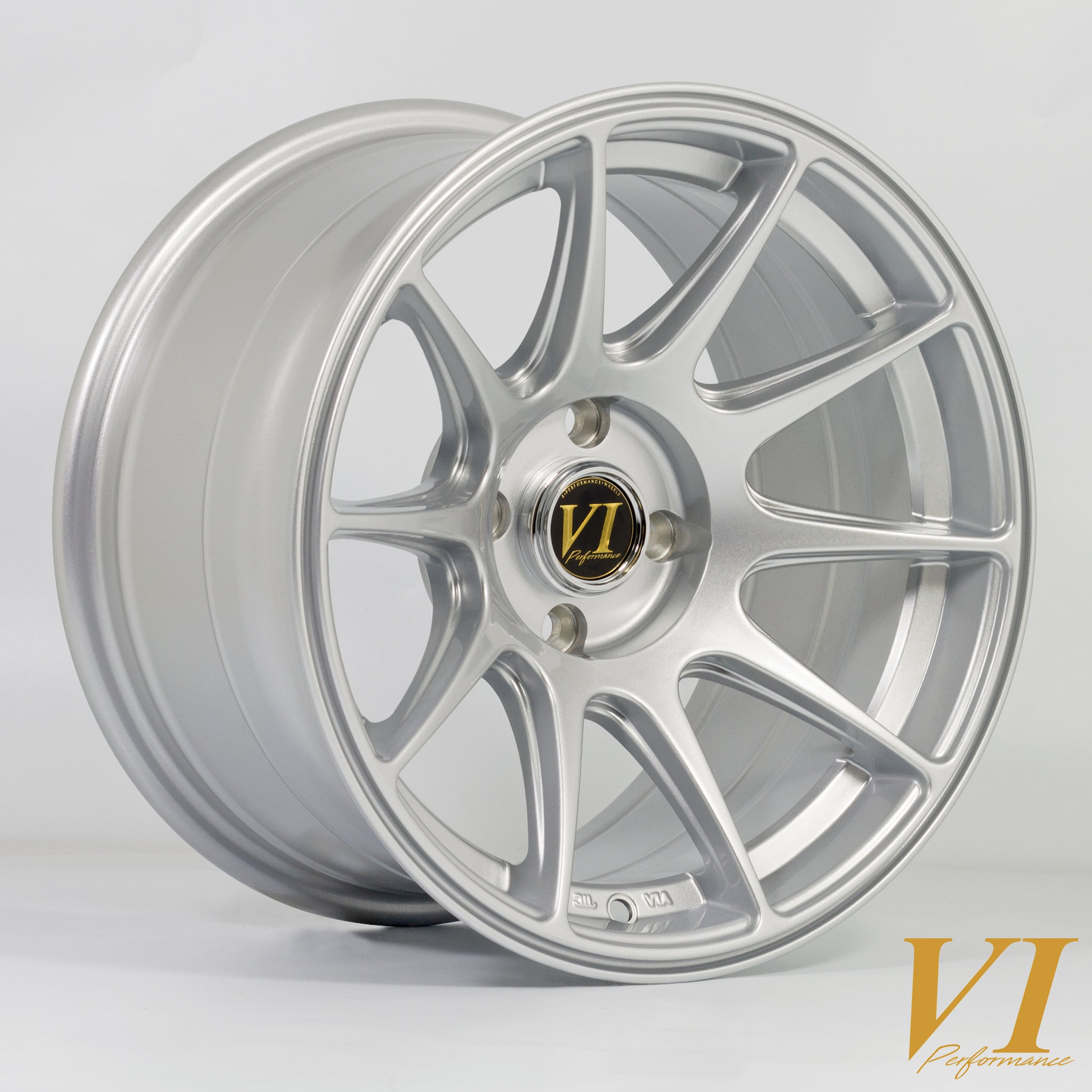 6Performance BDR 15x8.25 4x100 ET0 Silver