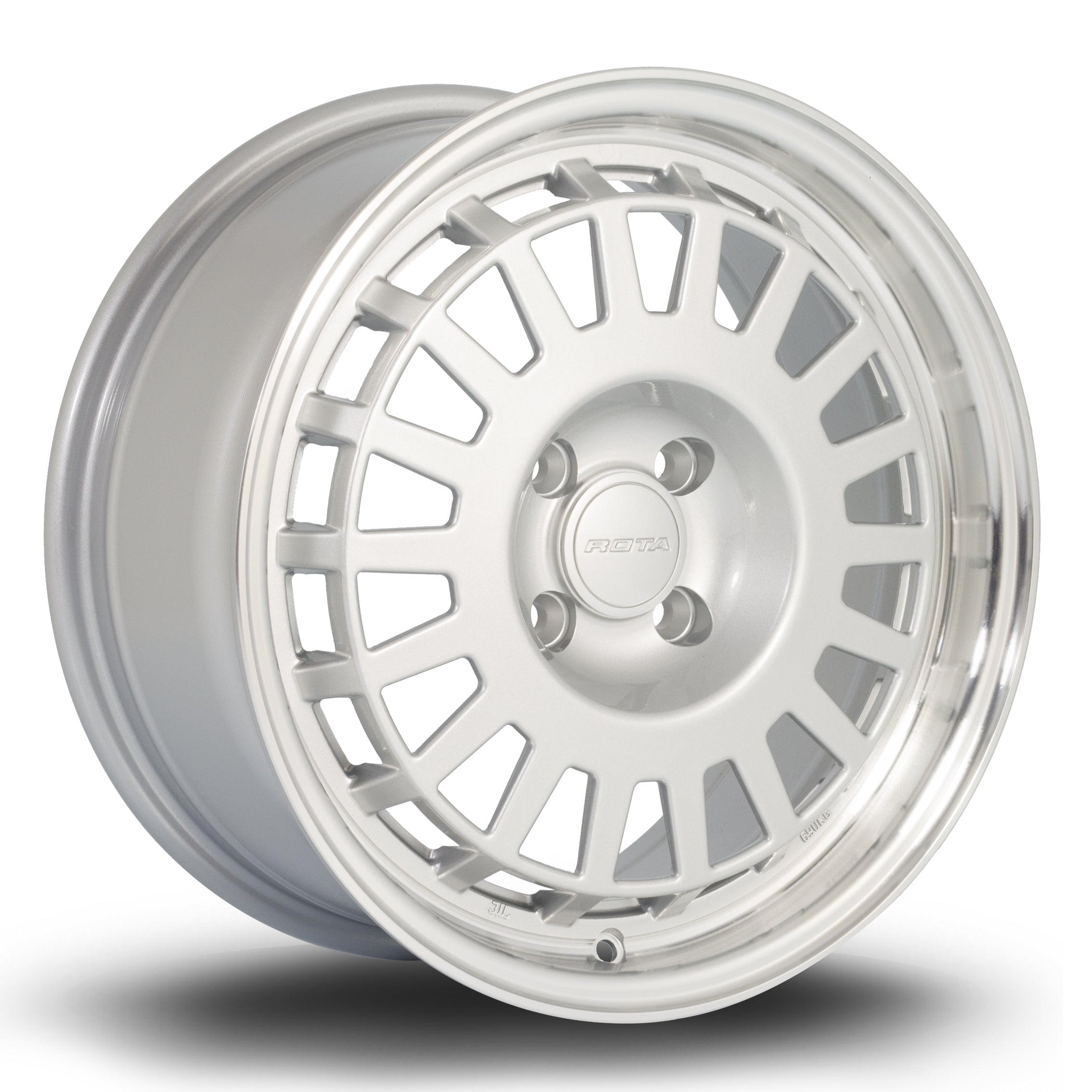 Rota EG6 16x7 4x100 ET35 Gloss Silver Polished Lip