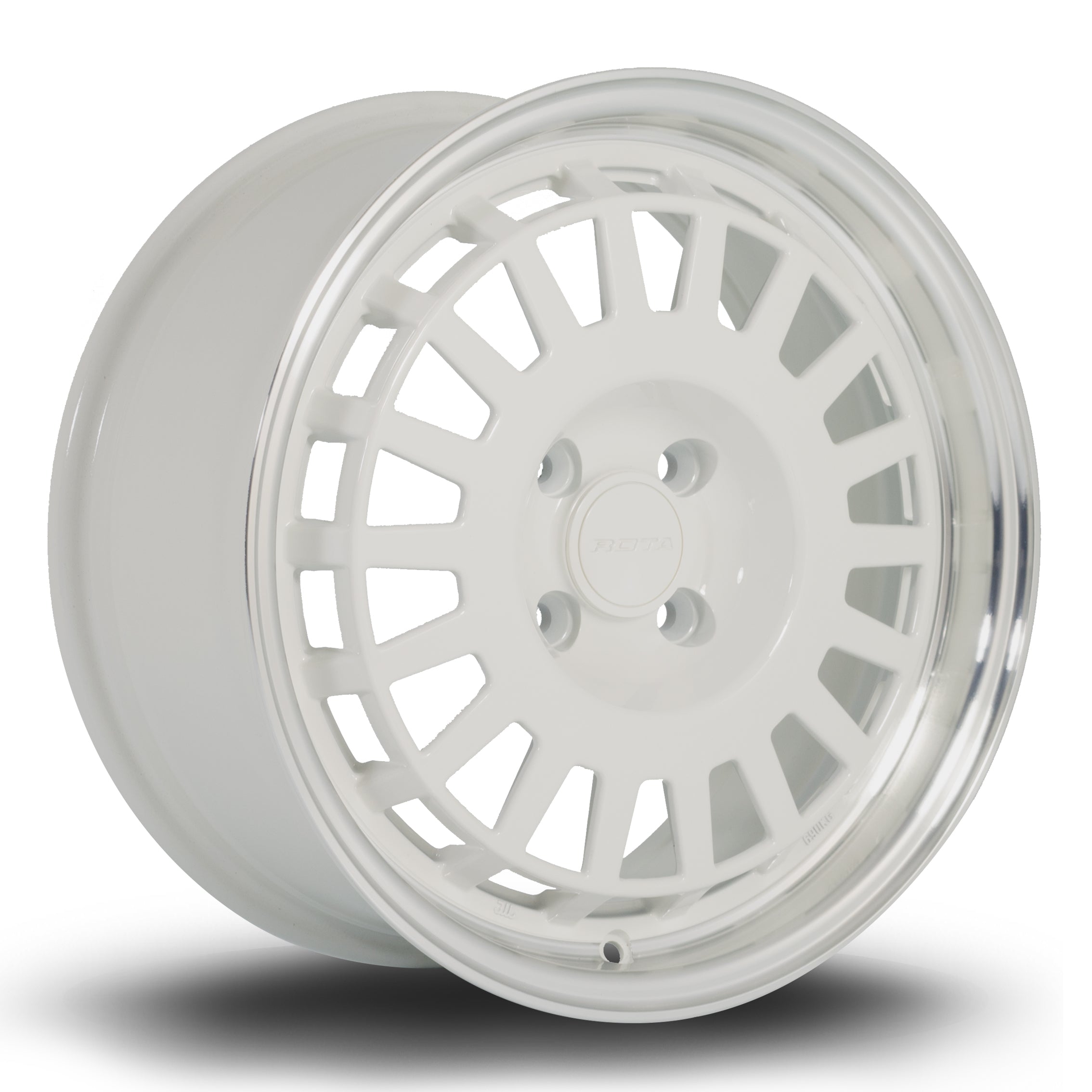 Rota EG6 16x7 4x100 ET35 Gloss White Polished Lip
