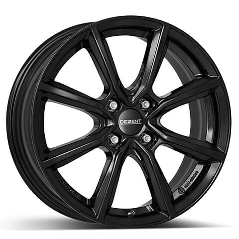 Dezent TN black 17x7 4x100 ET45 Black