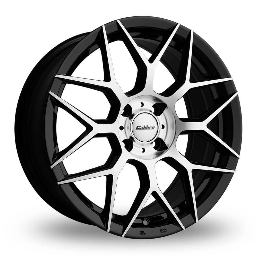 Calibre Spa 17x7.5 4x108 ET35 Black/ Polished