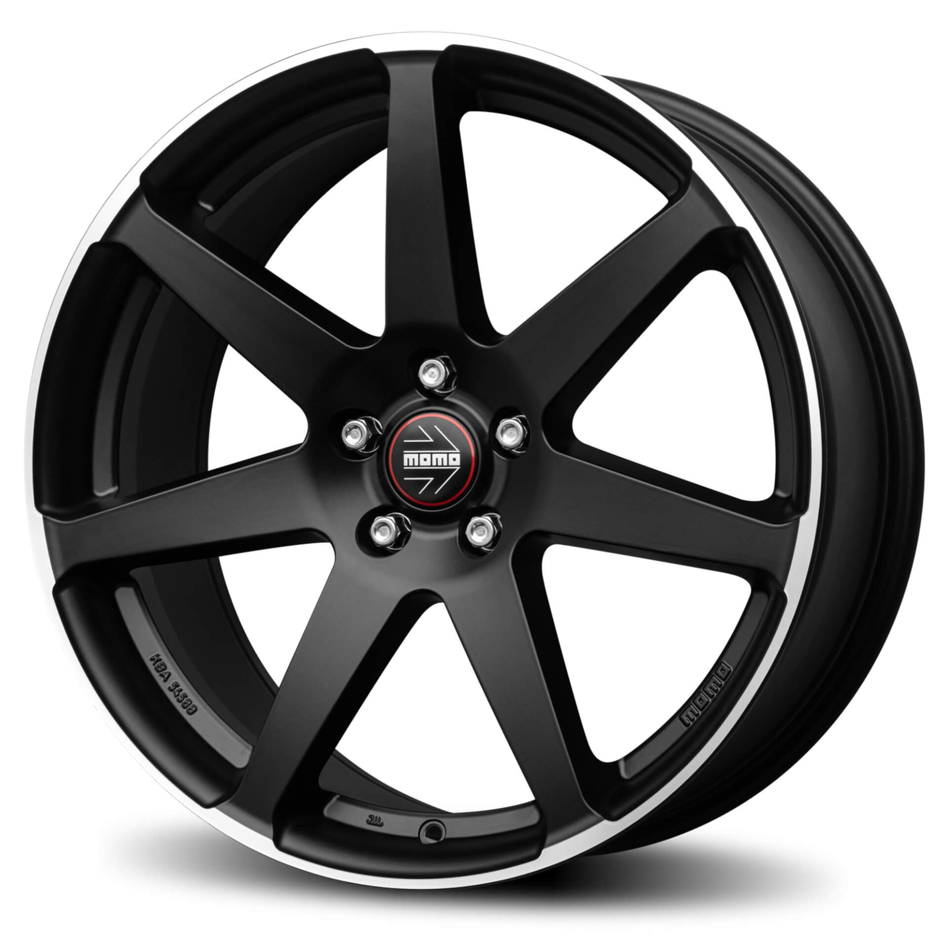 MOMO Seven 18x8 5x108 ET42 Matt Black Polished