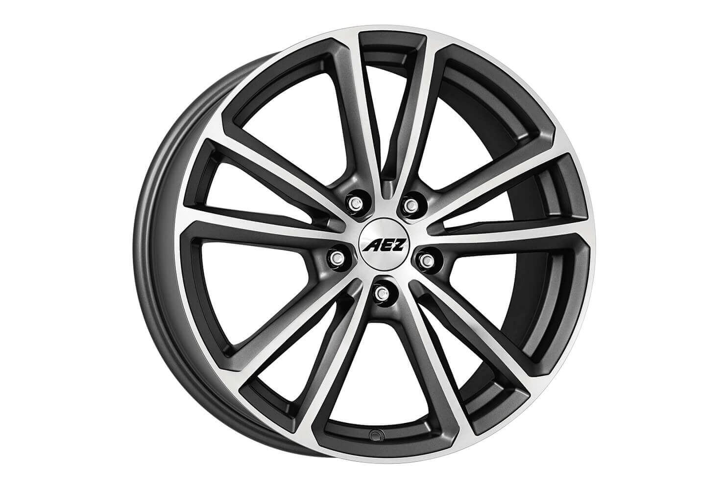 AEZ Tioga titan 17x7 5x108 ET48 Graphite Matt / Polished