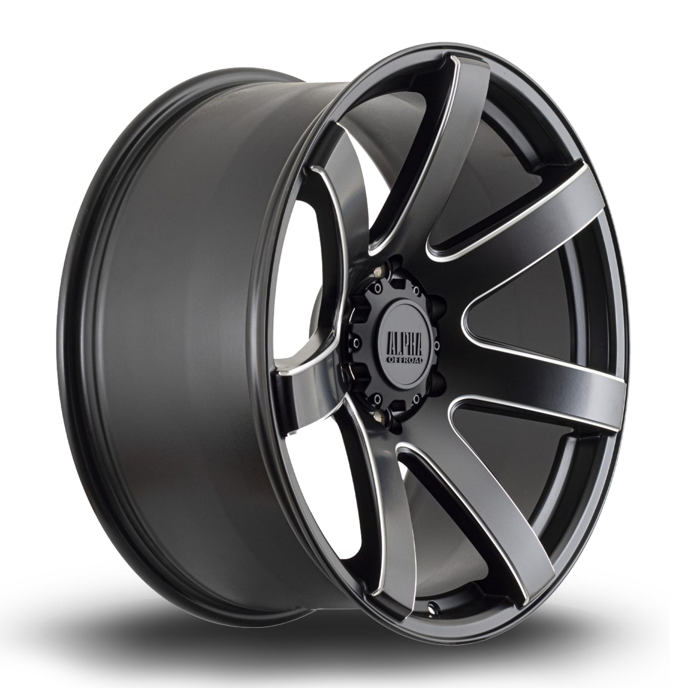 Alpha Offroad Gauntlet 20x9 6x114.3 ET10 Satin Black Milled