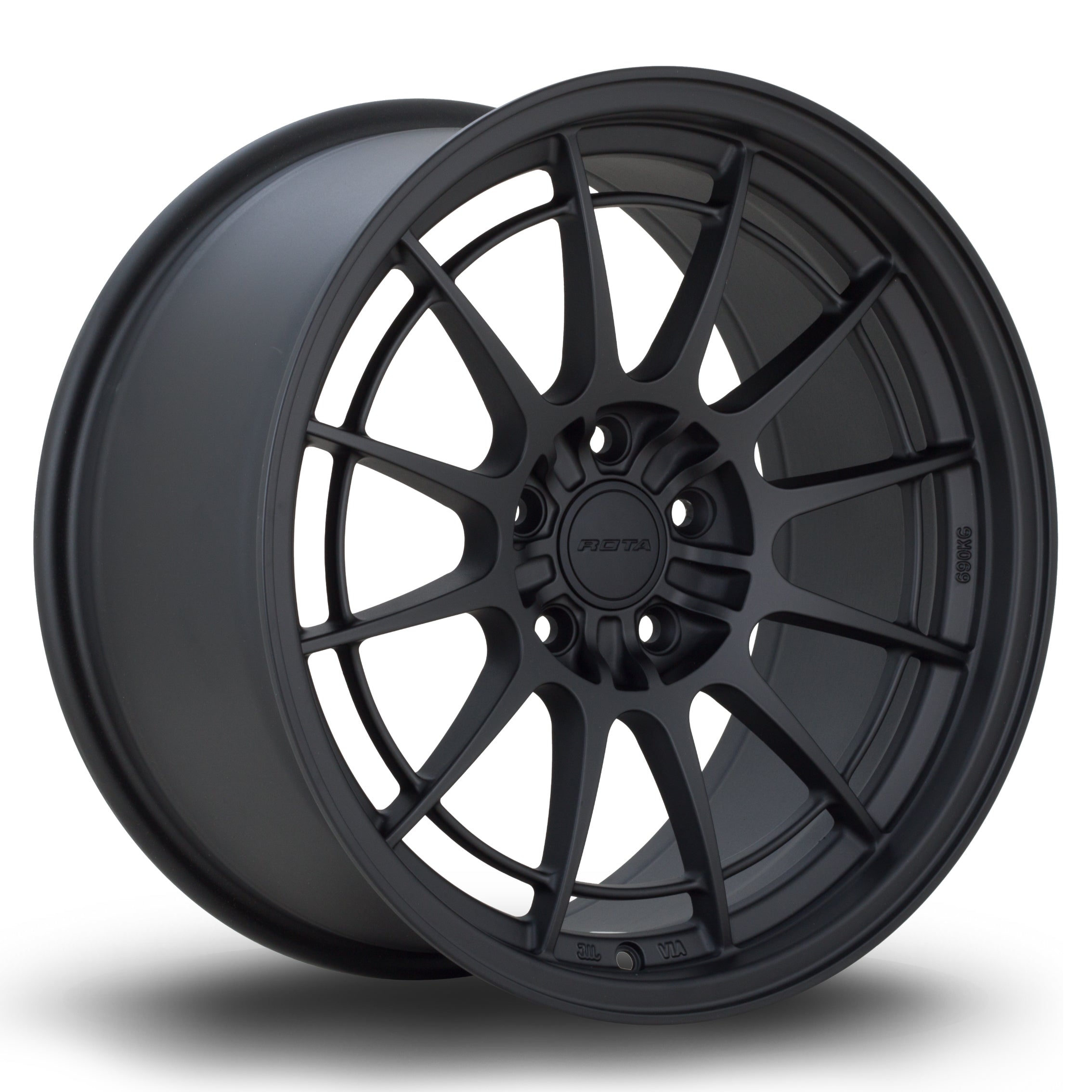 Rota GKR 18x9 5x100 ET38 Flat Black 2