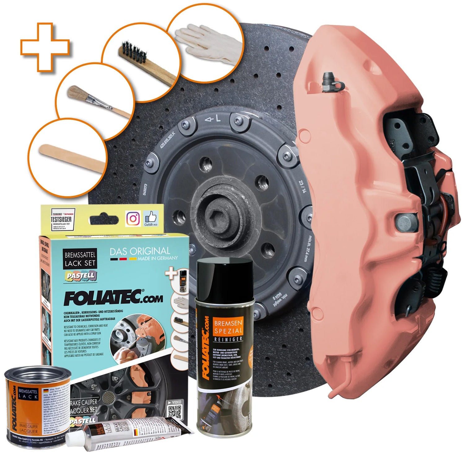 Foliatec Brake Caliper Paint Pastell Juicy Peach