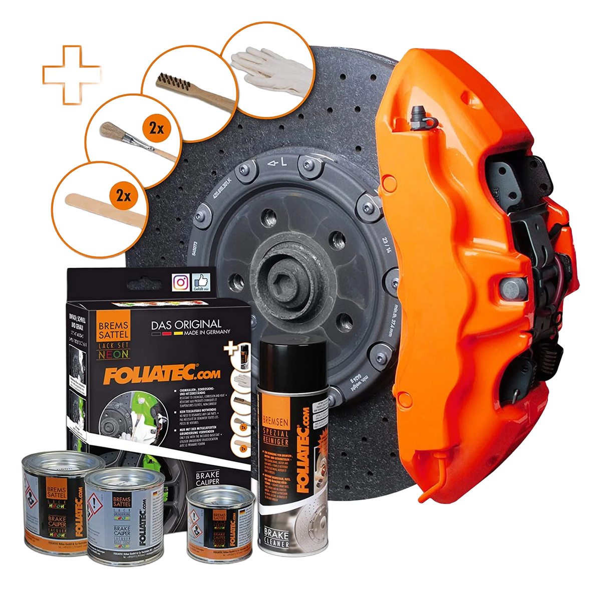 Foliatec Brake Caliper Paint Neon Orange
