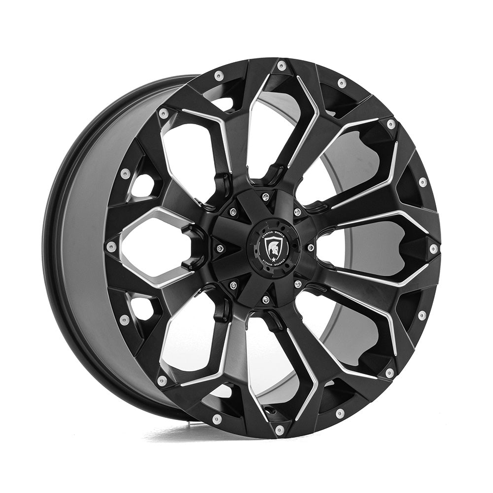 SPARTAN SW1 20x9 4x108 ET20 SATIN BLACK & CHAMFERED