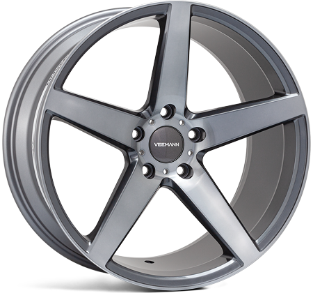 Veemann V-FS8 20x9 5x120 ET38 Graphite Smoke Machined