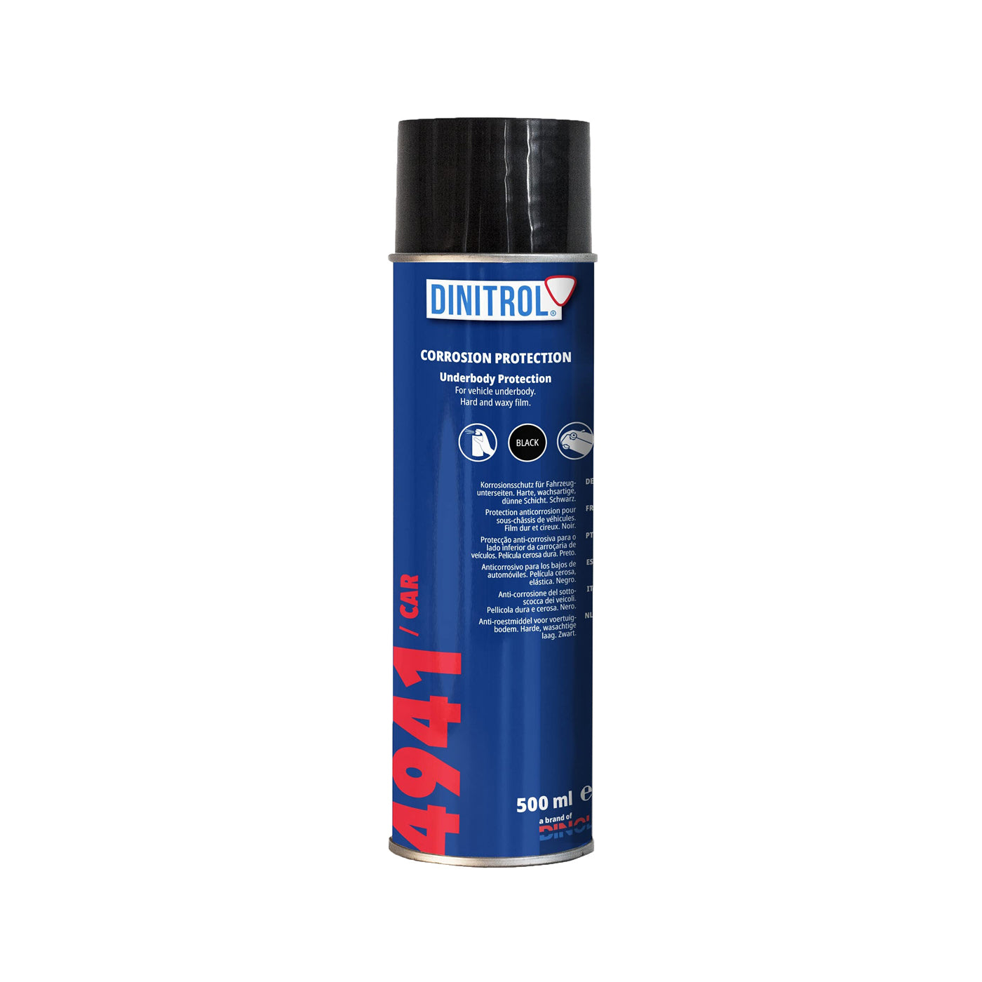 Dinitrol 4941 Underbody Corrosion Protection Cannister - Black - 500ml