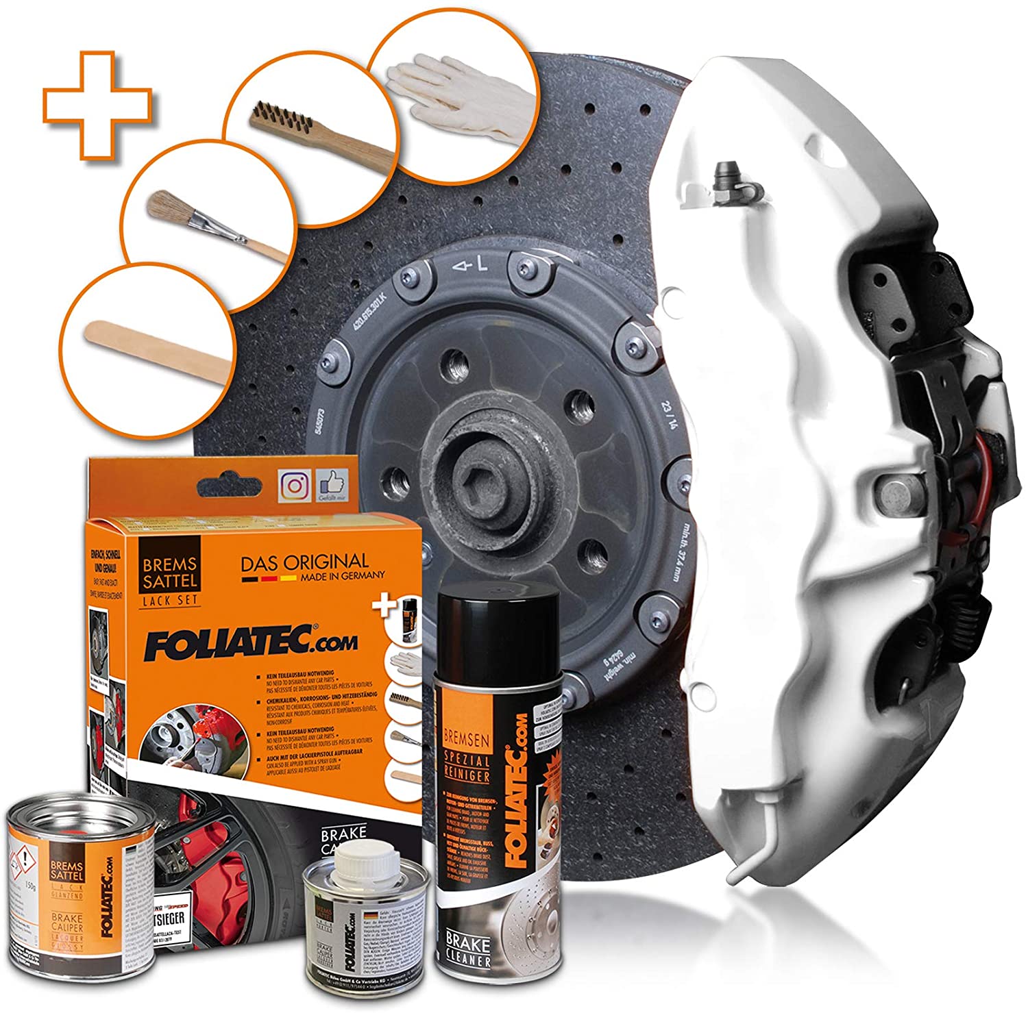 Foliatec Brake Caliper Paint Pure White
