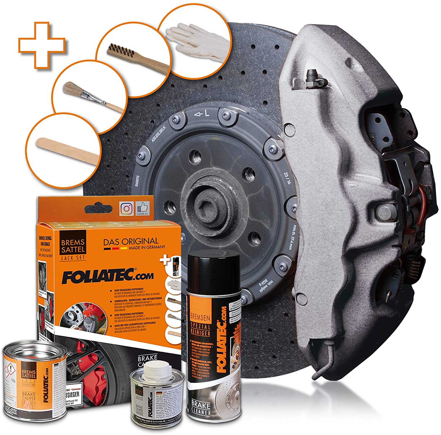 Foliatec Brake Caliper Paint Stratos Silver