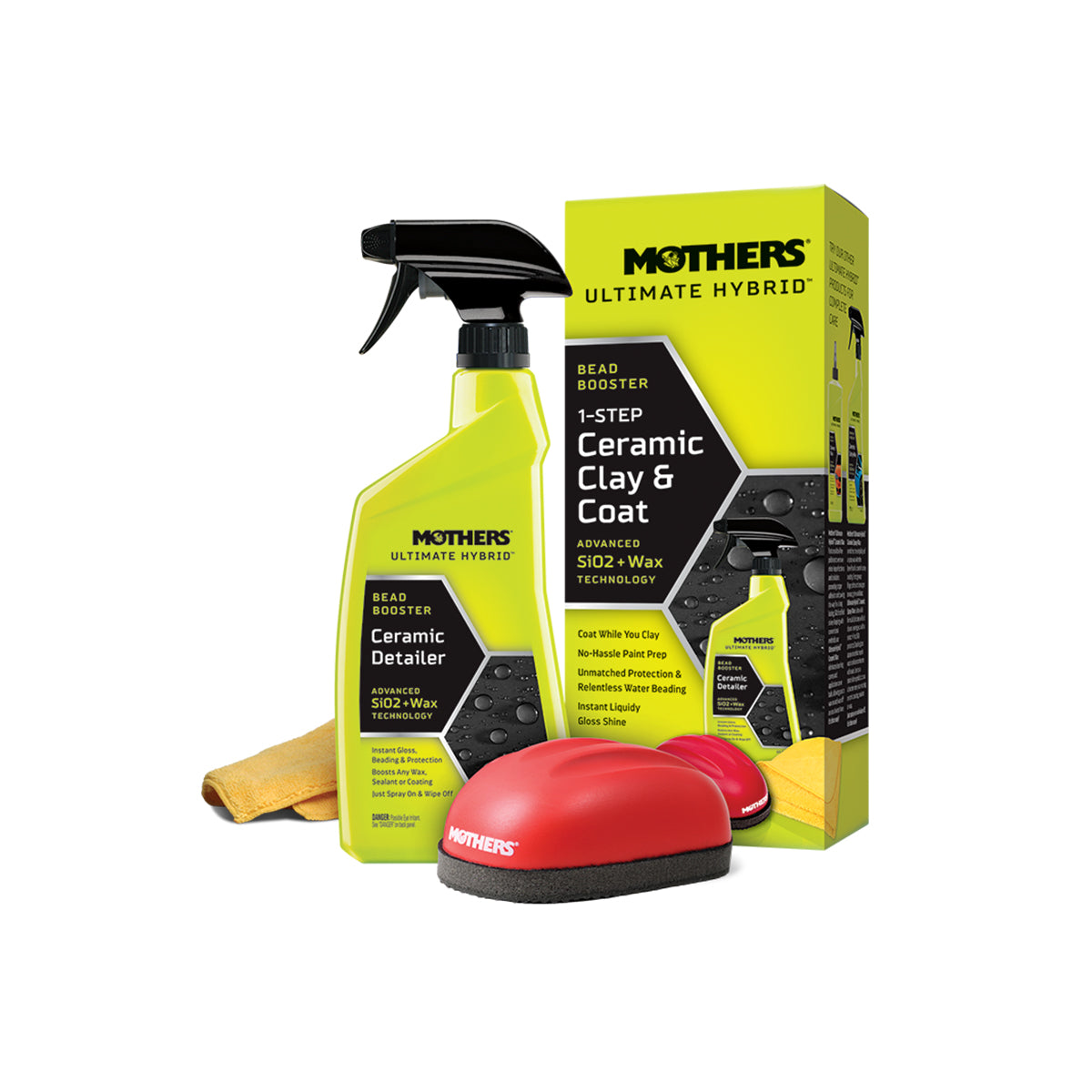 Mothers Ultimate Hybrid 1-Step Ceramic Clay & Coat Kit