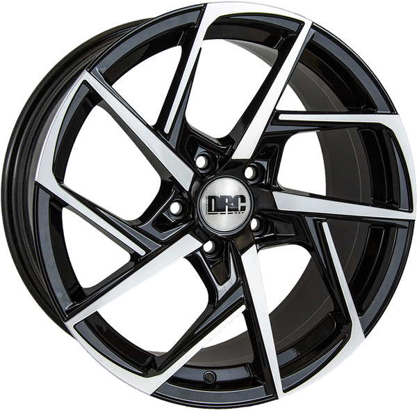 18" DRC DVX Black and Polished Alloy Wheels