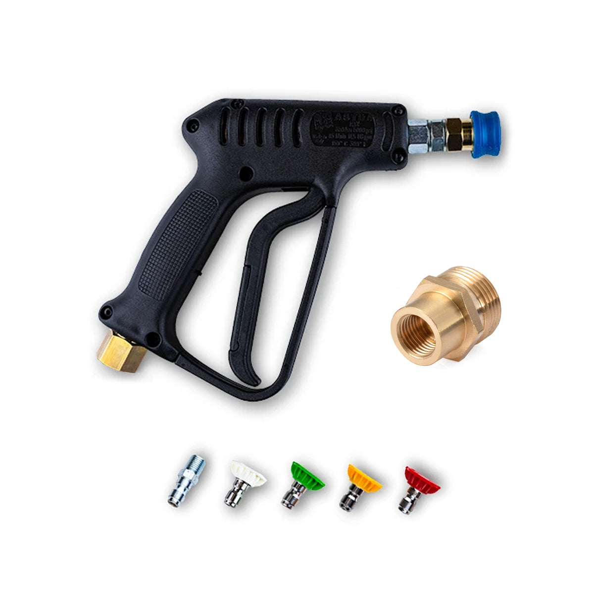 MTM Hydro Astra HP Swivel Trigger Gun with Nozzle Kit - Fits Kranzle M22, Karcher K & Nilfisk