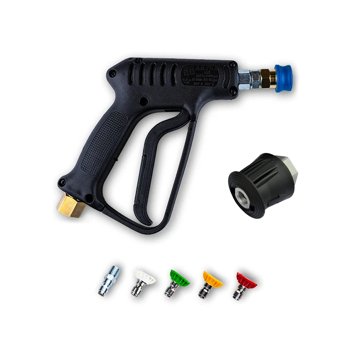 MTM Hydro Astra HP Swivel Trigger Gun with Nozzle Kit - Fits Kranzle M22, Karcher K & Nilfisk