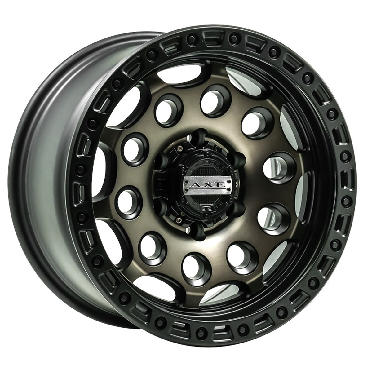 AXE AT4 17x9 5x120 ET34 Satin Black Rim Bronze Centre
