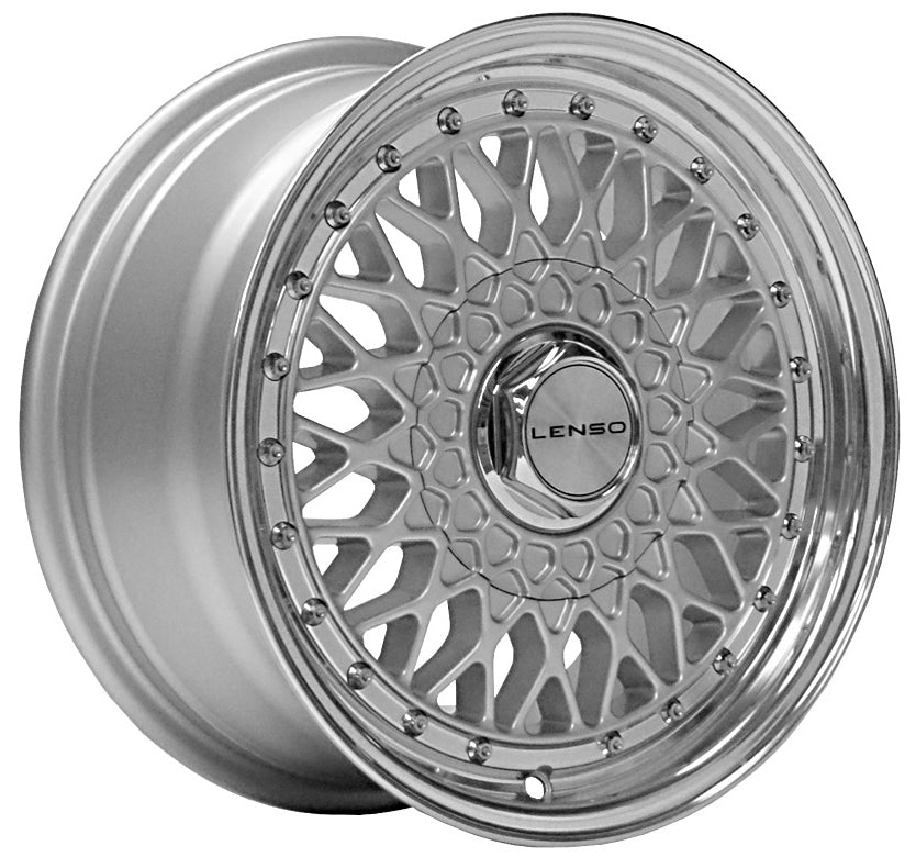 15" Lenso BSX Silver Polished