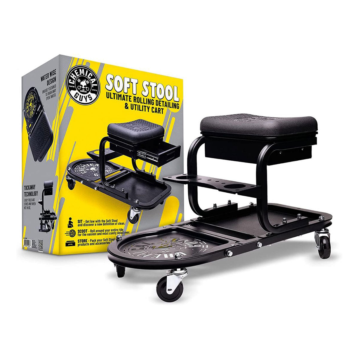 Chemical Guys Soft Stool Ultimate Utility Detailing Cart