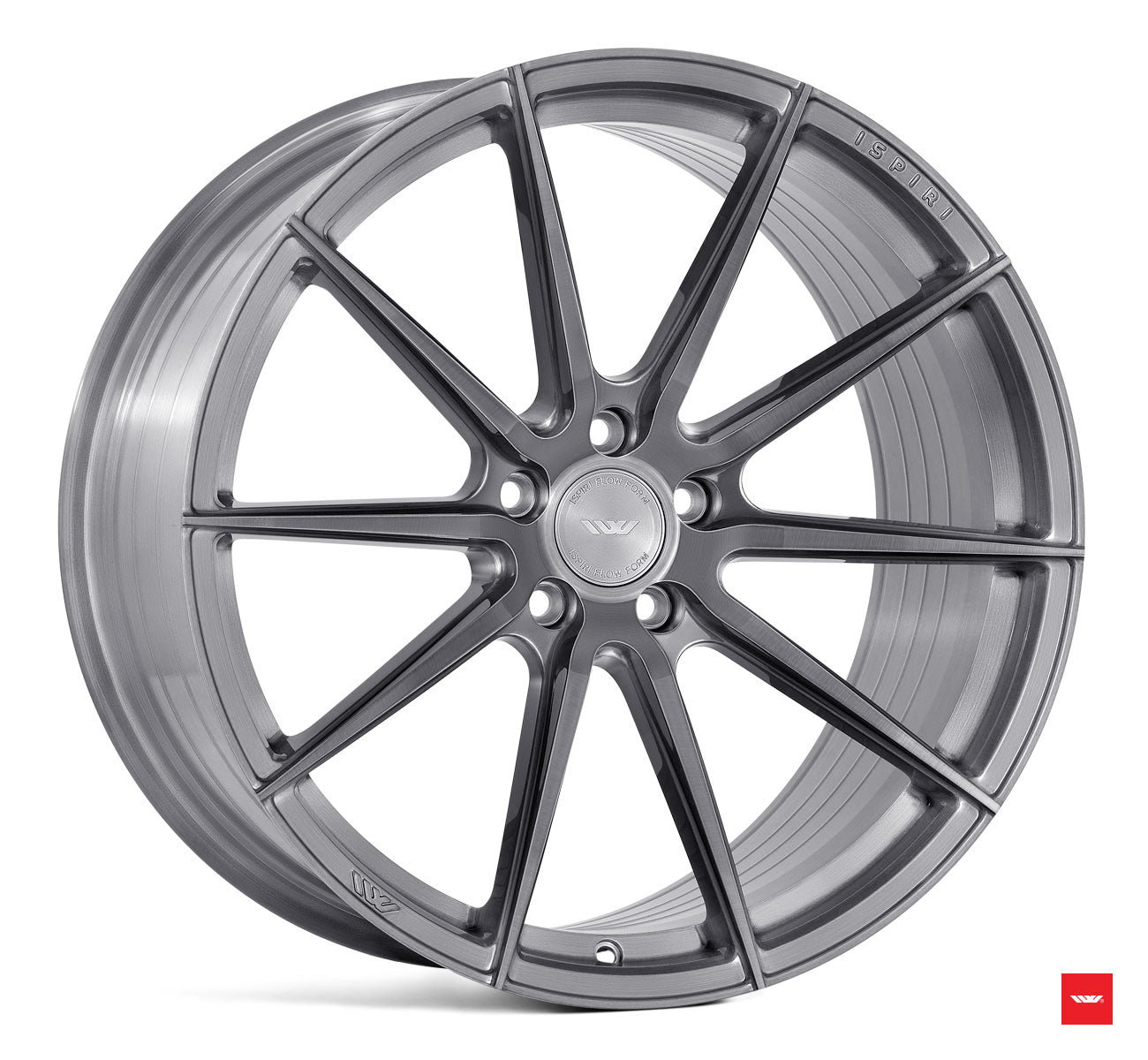 19" IW Automotive FFR1 Fully Brushed Carbon Titanium