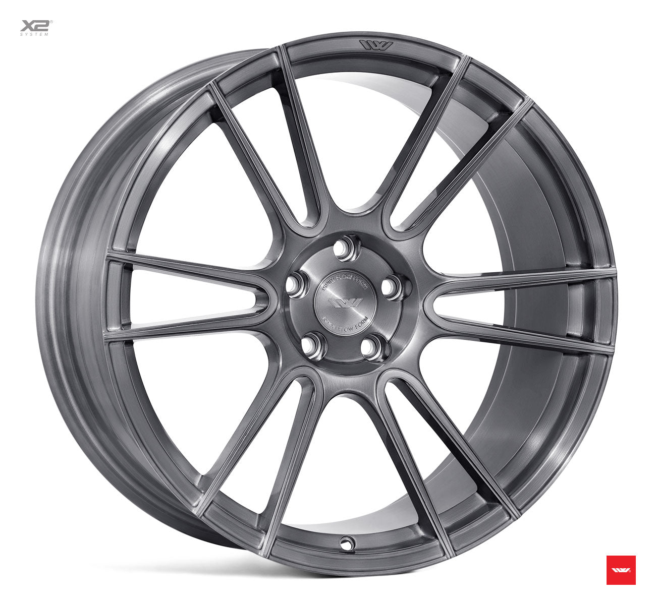 20" IW Automotive FFR7 Full Brushed Carbon Titanium