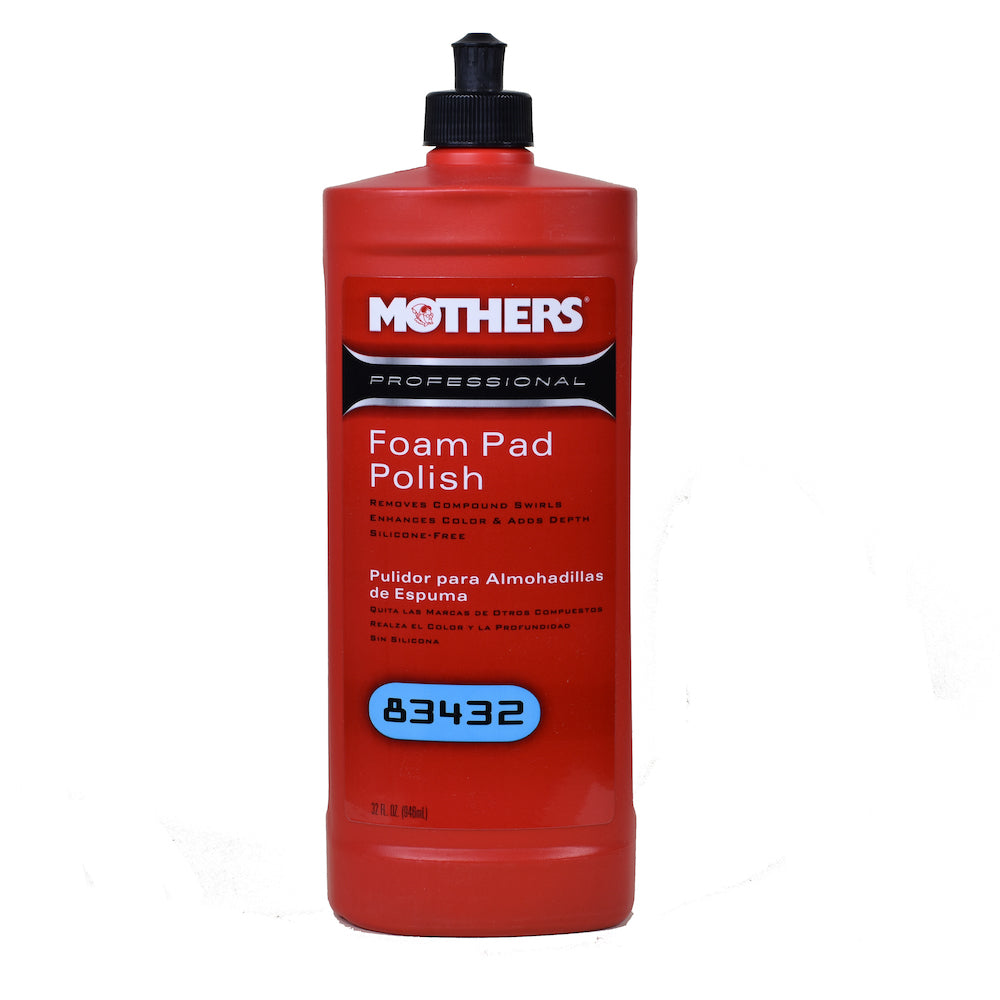 Mothers 83432 Professional Foam Pad Polish 946ml