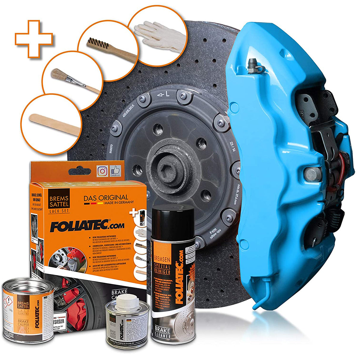 Foliatec Brake Caliper Paint Sky Blue