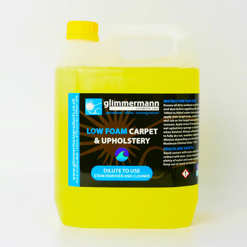 Glimmermann Premium Low Foam Carpet and Upholstery Cleaner