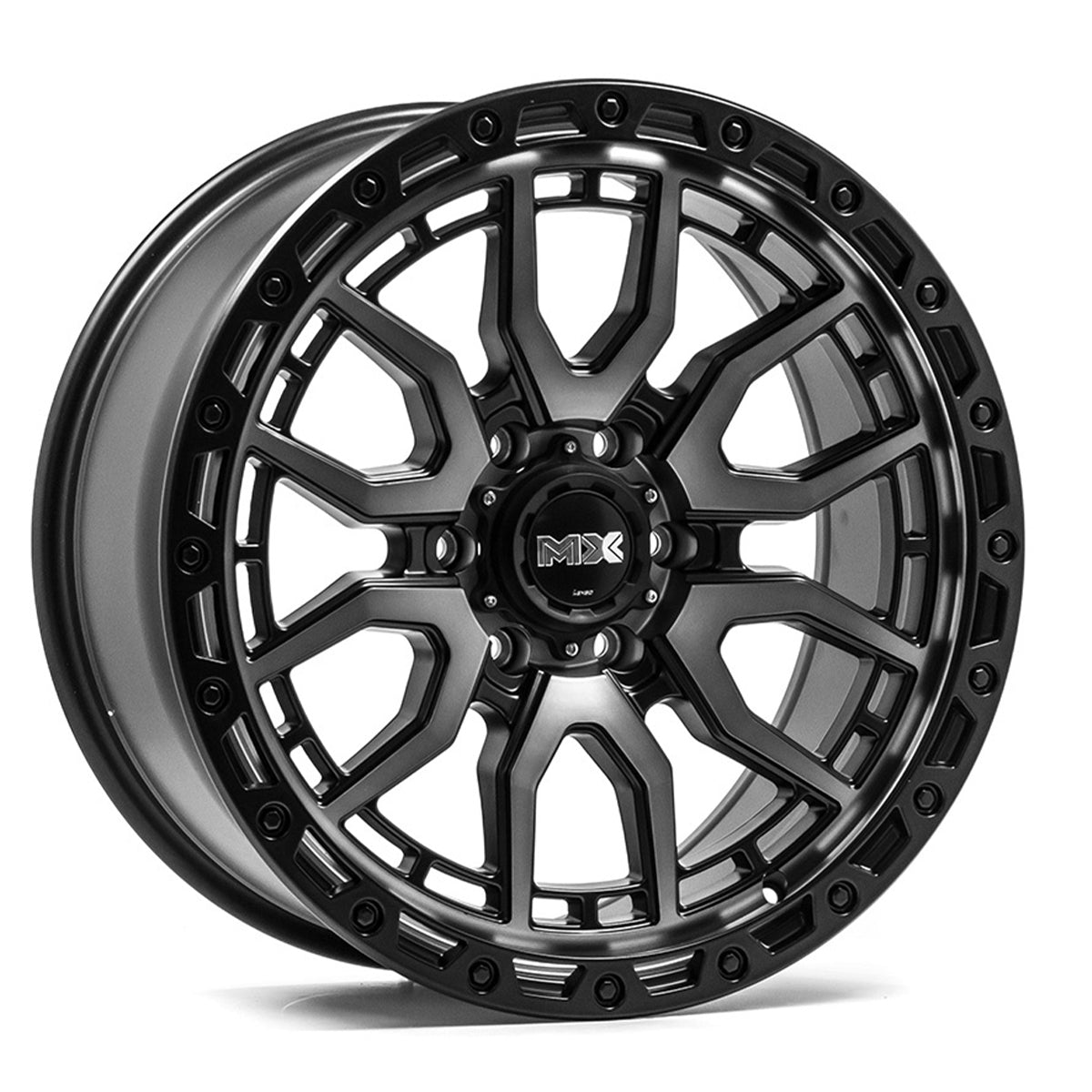 20" Lenso MX Satin Black Polished and Tinted