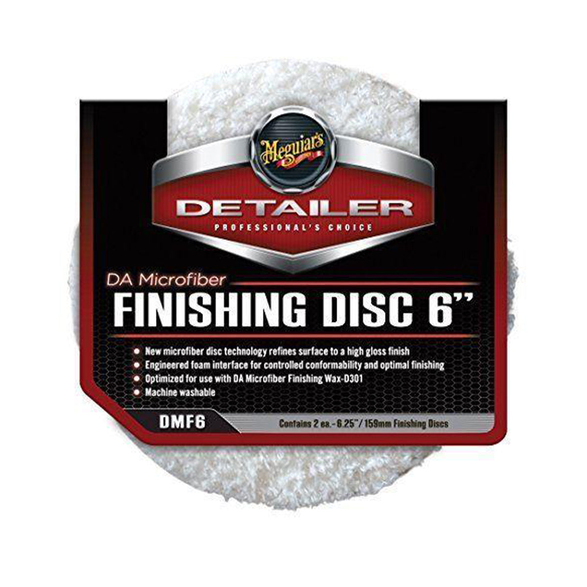 Meguiar's 6" DA Microfibre Finishing Disc 2 Pack
