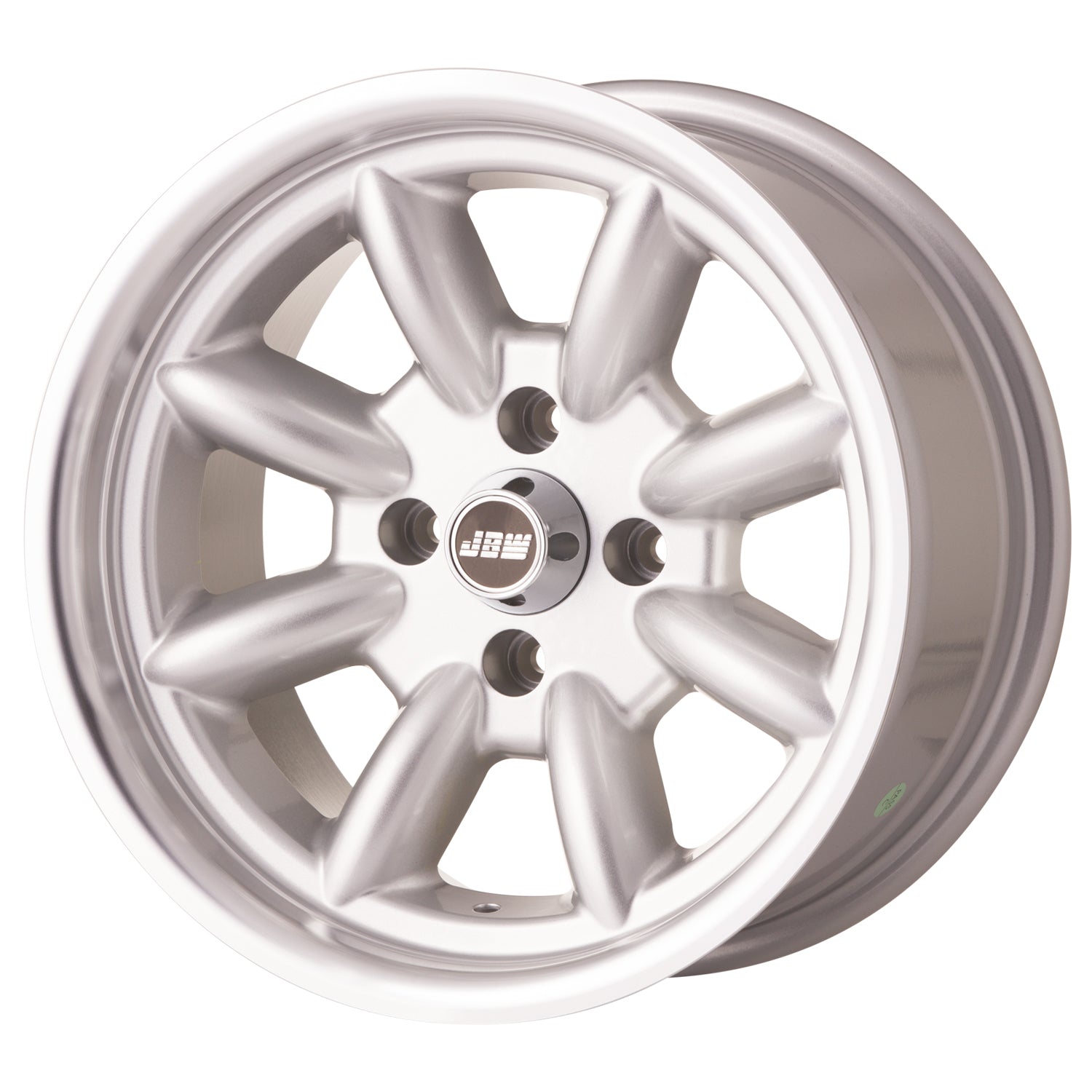 JBW Minilight 15x8 4x108 ET-8 Silver and Polished