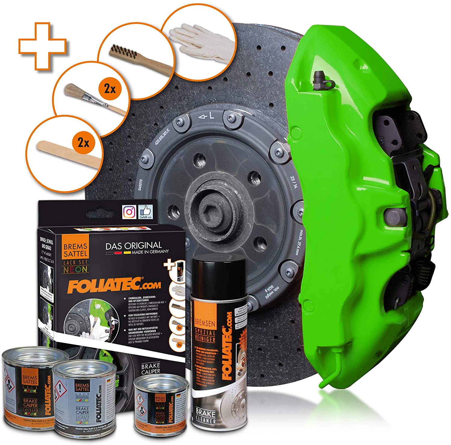 Foliatec Brake Caliper Paint Neon Green