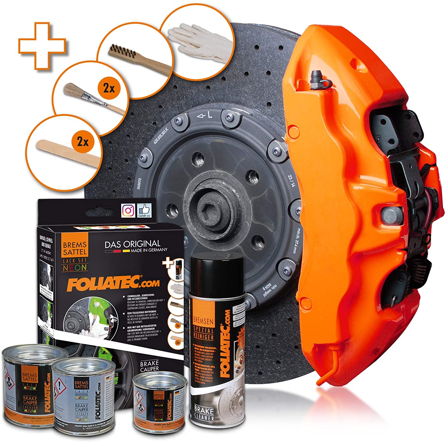 Foliatec Brake Caliper Paint Neon Orange