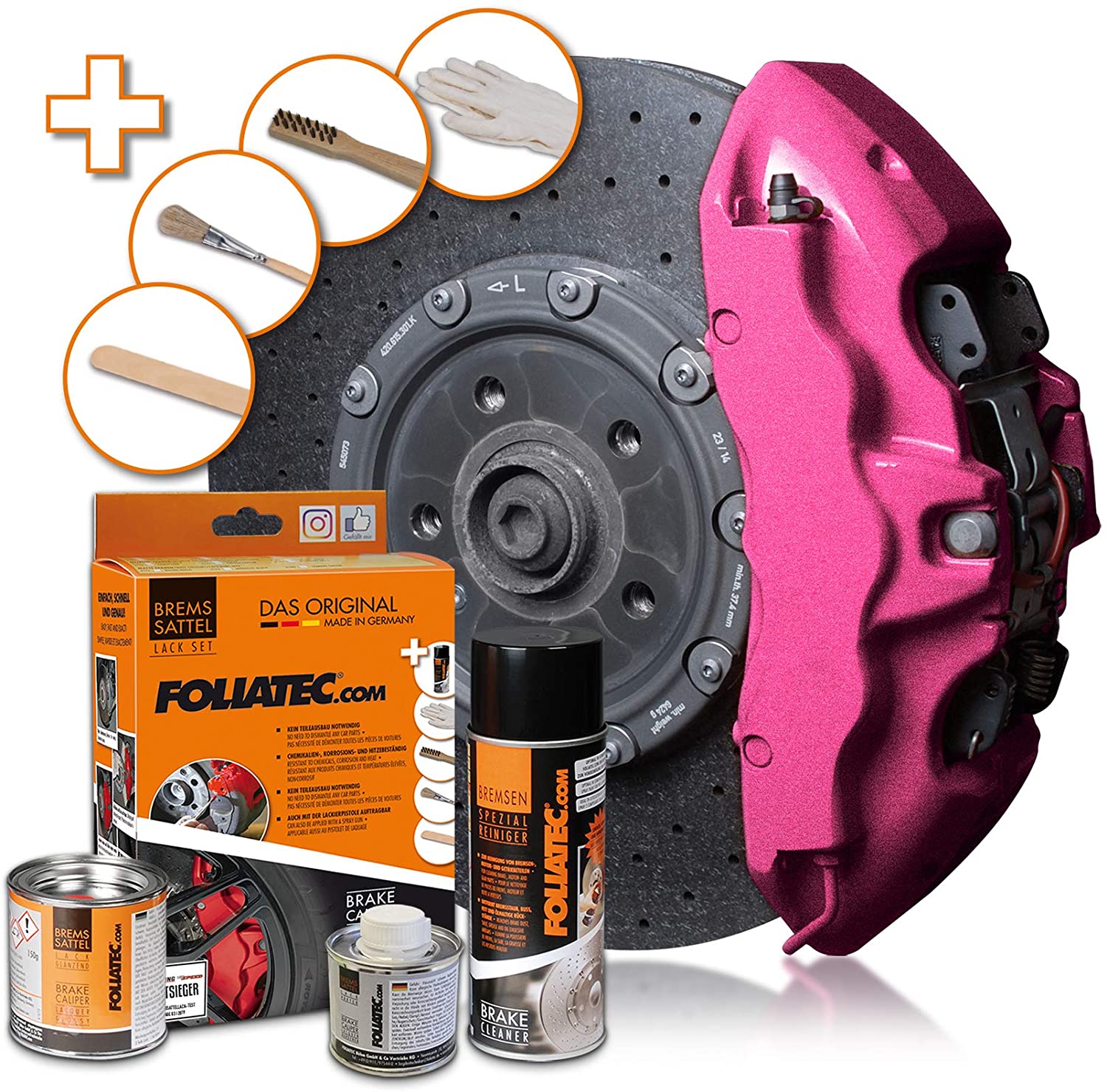 Foliatec Brake Caliper Paint Metallic Pink