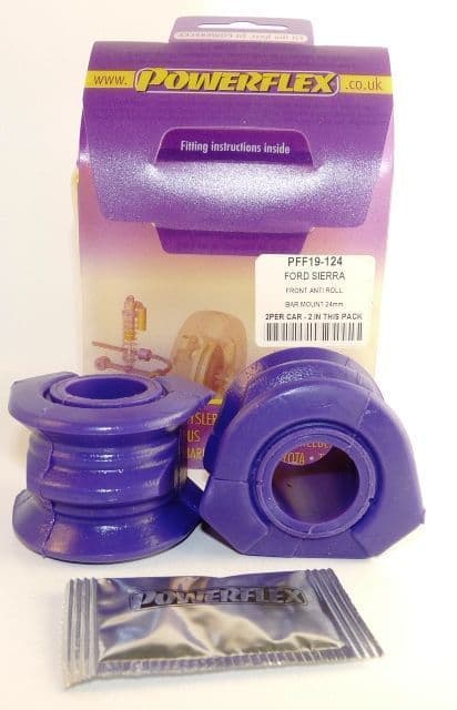 Powerflex Front Anti Roll Bar Mounting Bush 24mm Ford Sierra inc. Sapphire (1982-1994)
