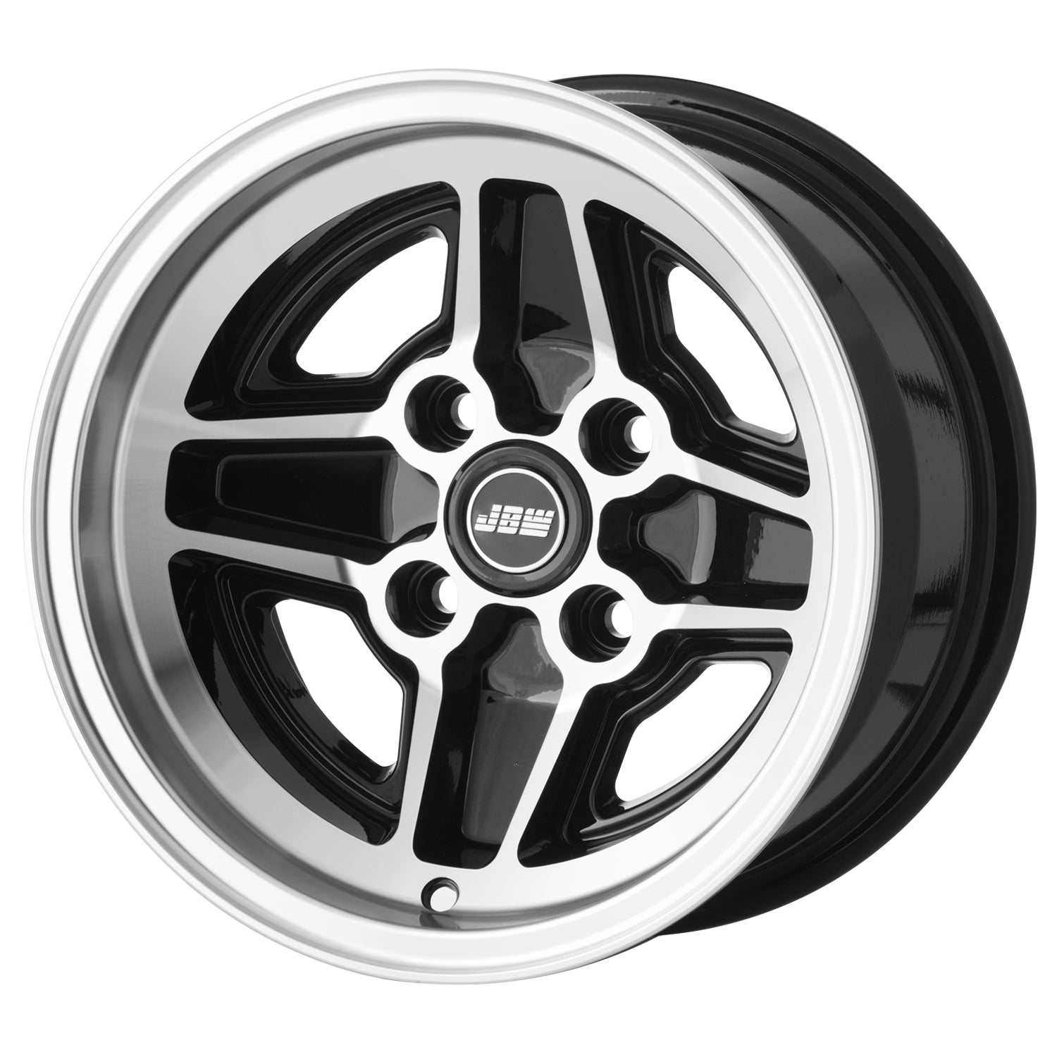 JBW RS4 13x7.5 4x108 ET-19 Black Polished