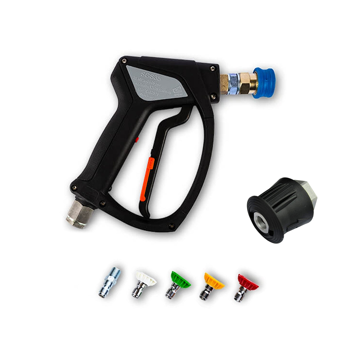 MTM Hydro SGS35 Swivel Trigger Gun with Nozzle Kit - Fits Kranzle M22, Karcher K & Nilfisk