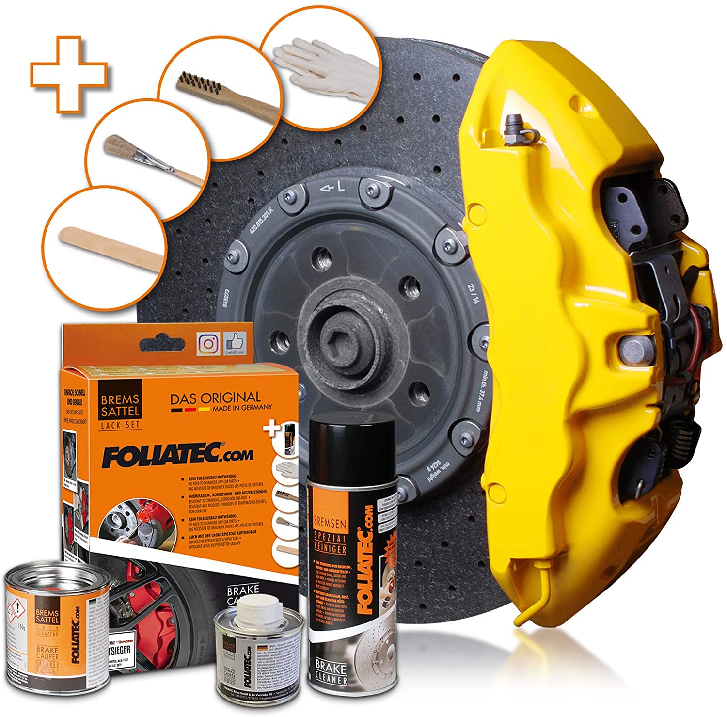 Foliatec Brake Caliper Paint Speed Yellow