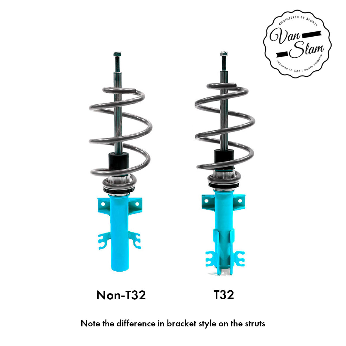 5Forty Van Slam Coilover Kit VW T5 & T6 T32