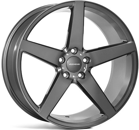 20" Veemann V-FS8 Gloss Graphite Alloy Wheels
