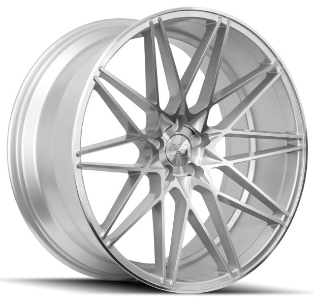 22" 1AV ZX4 Silver Polished Alloy Wheels