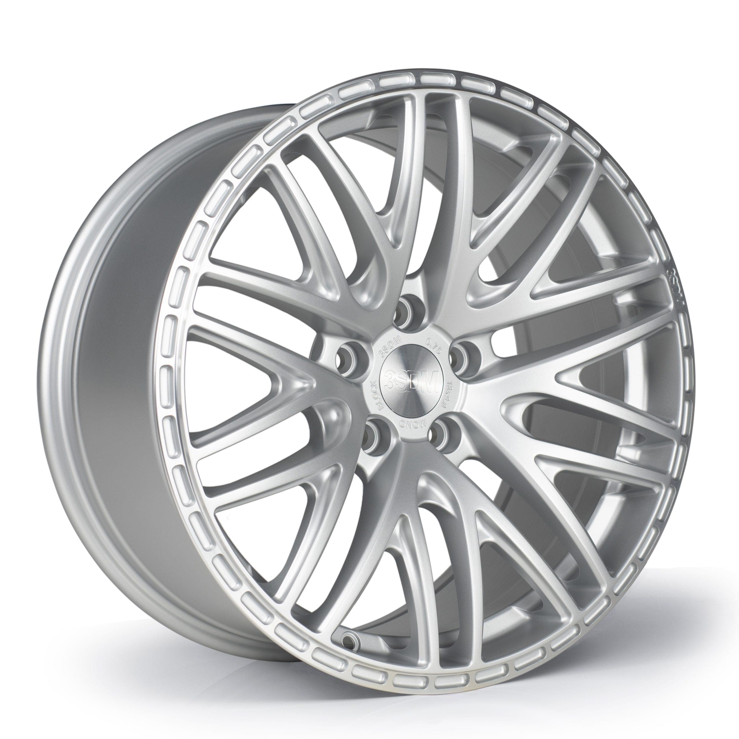 3SDM 0.75 18x8 5x100 ET35 Satin Silver / Machined Lip