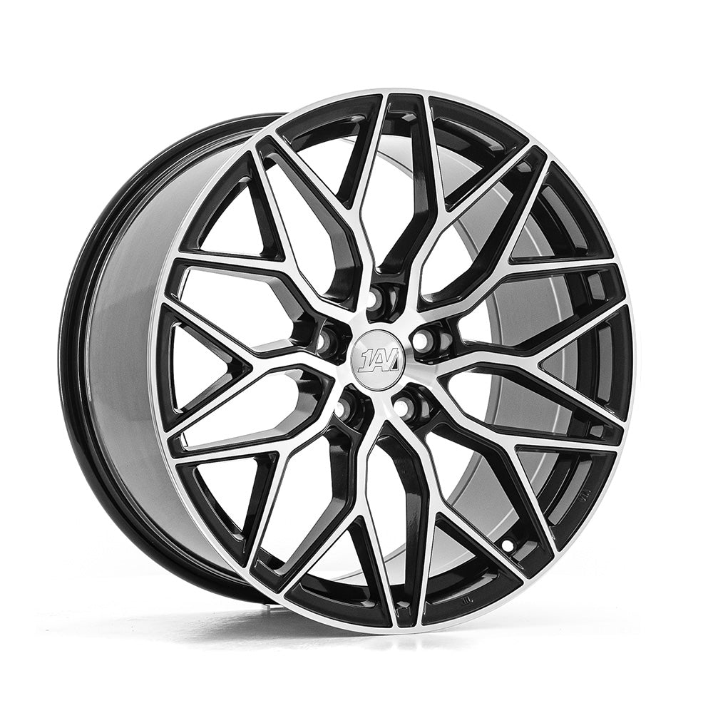 1AV ZX12 19x8.5 5X115 ET40 GLOSS BLACK & POLISHED